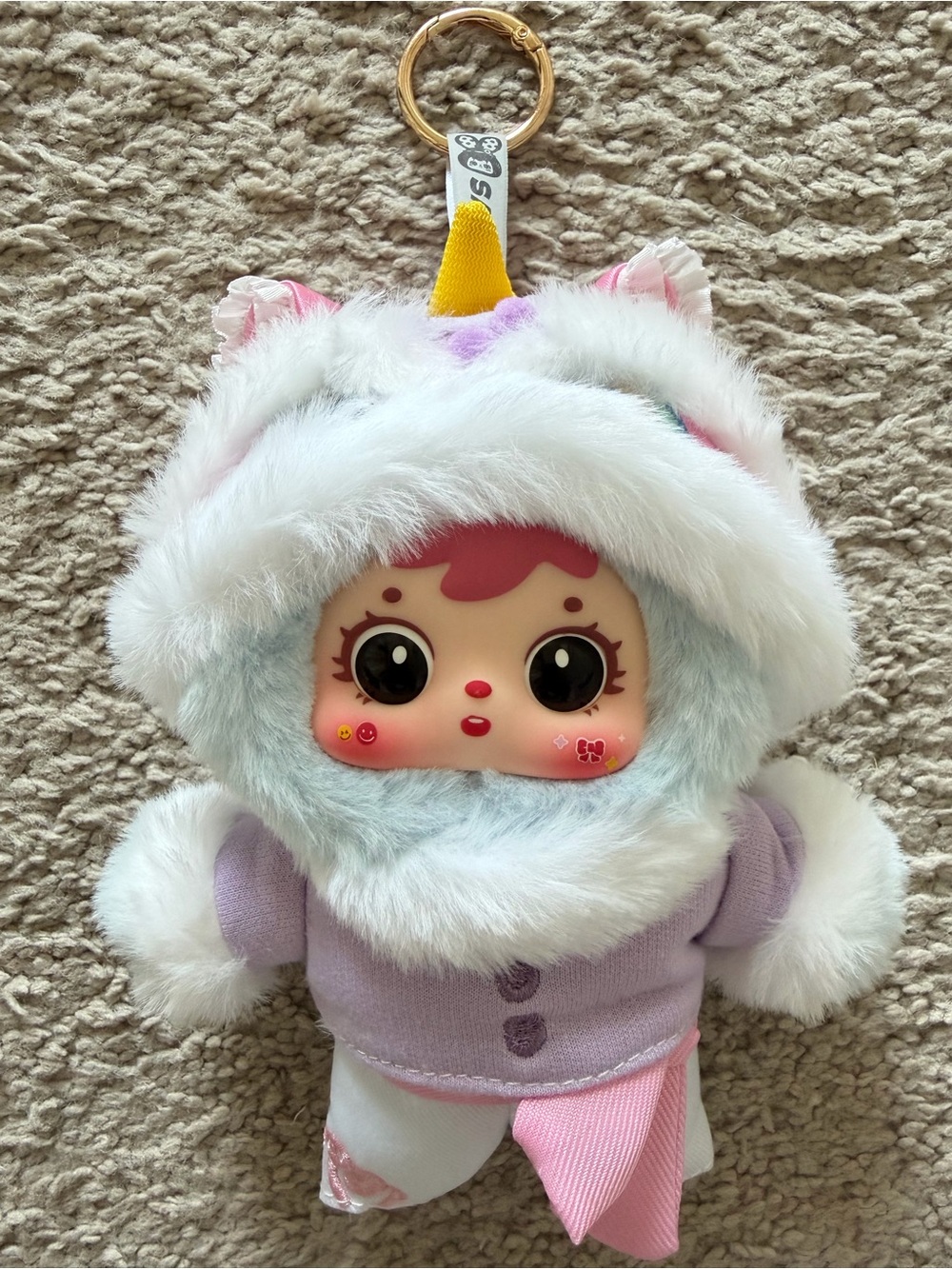 Samuel Unicorn Lion Dance Plush Keychain